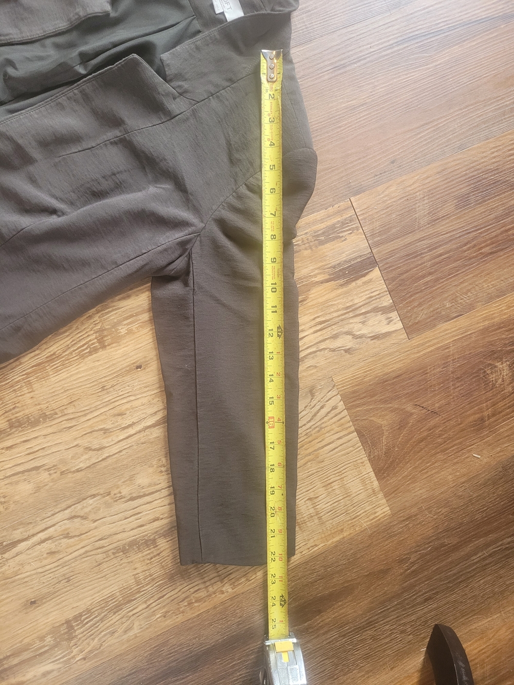 LOFT Olive Green Open Front Blazer - Picture 10 of 11
